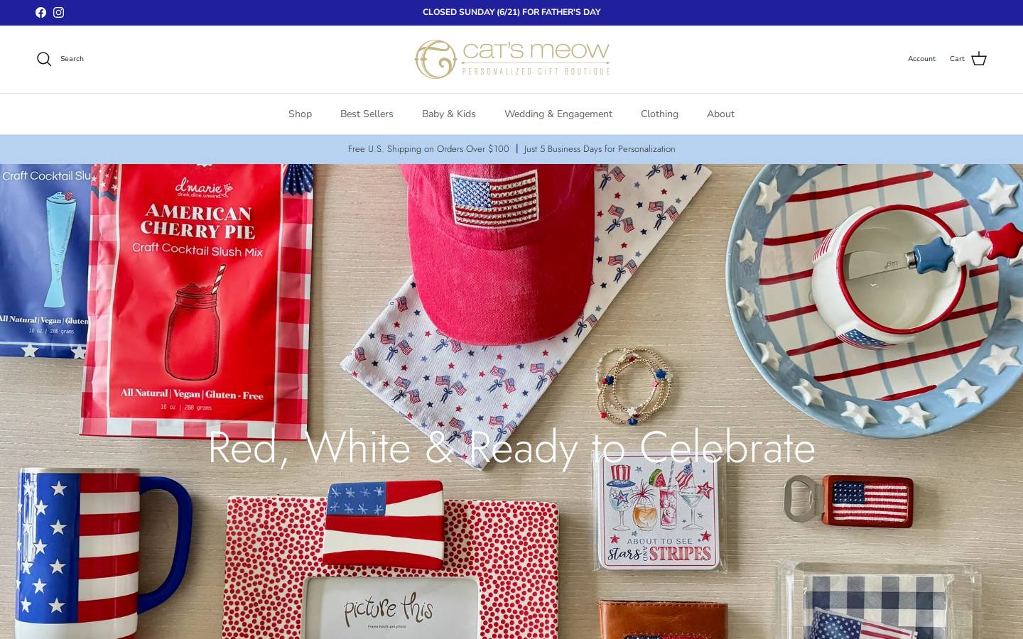 catsmeowpersonalized.com homepage screenshot
