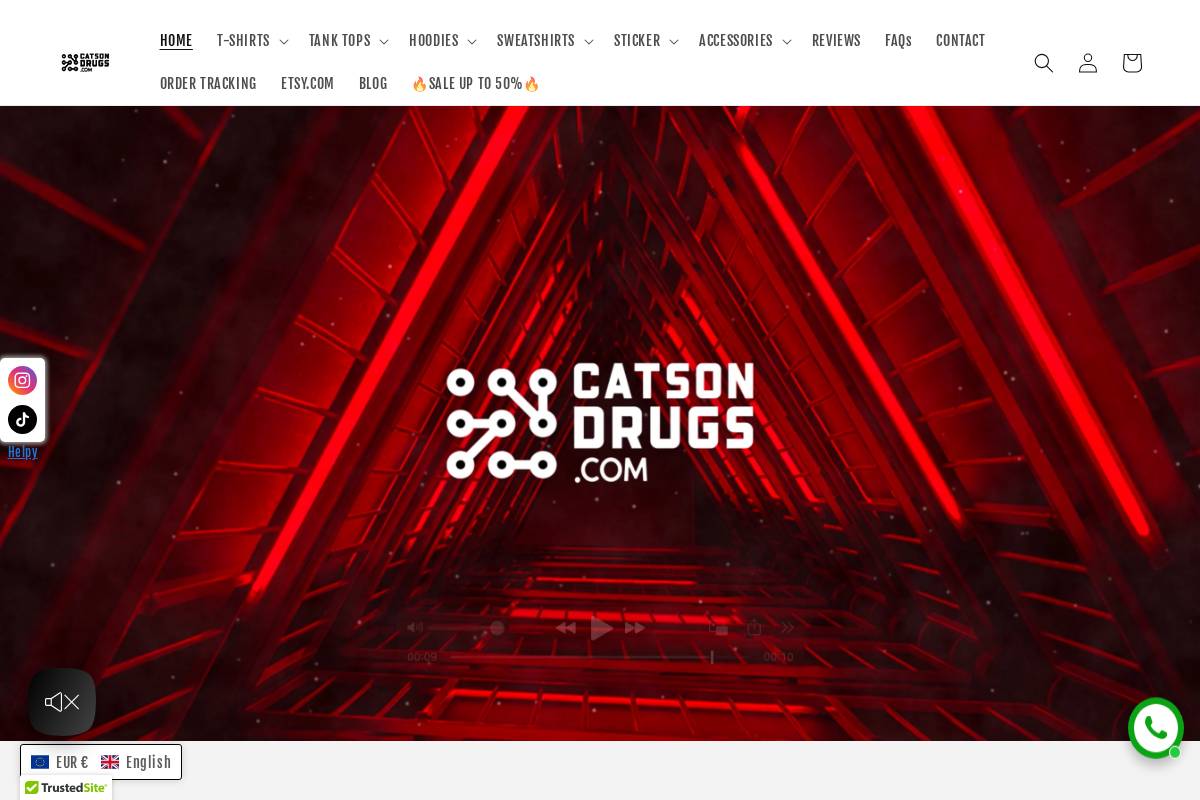 catsondrugs.com homepage screenshot