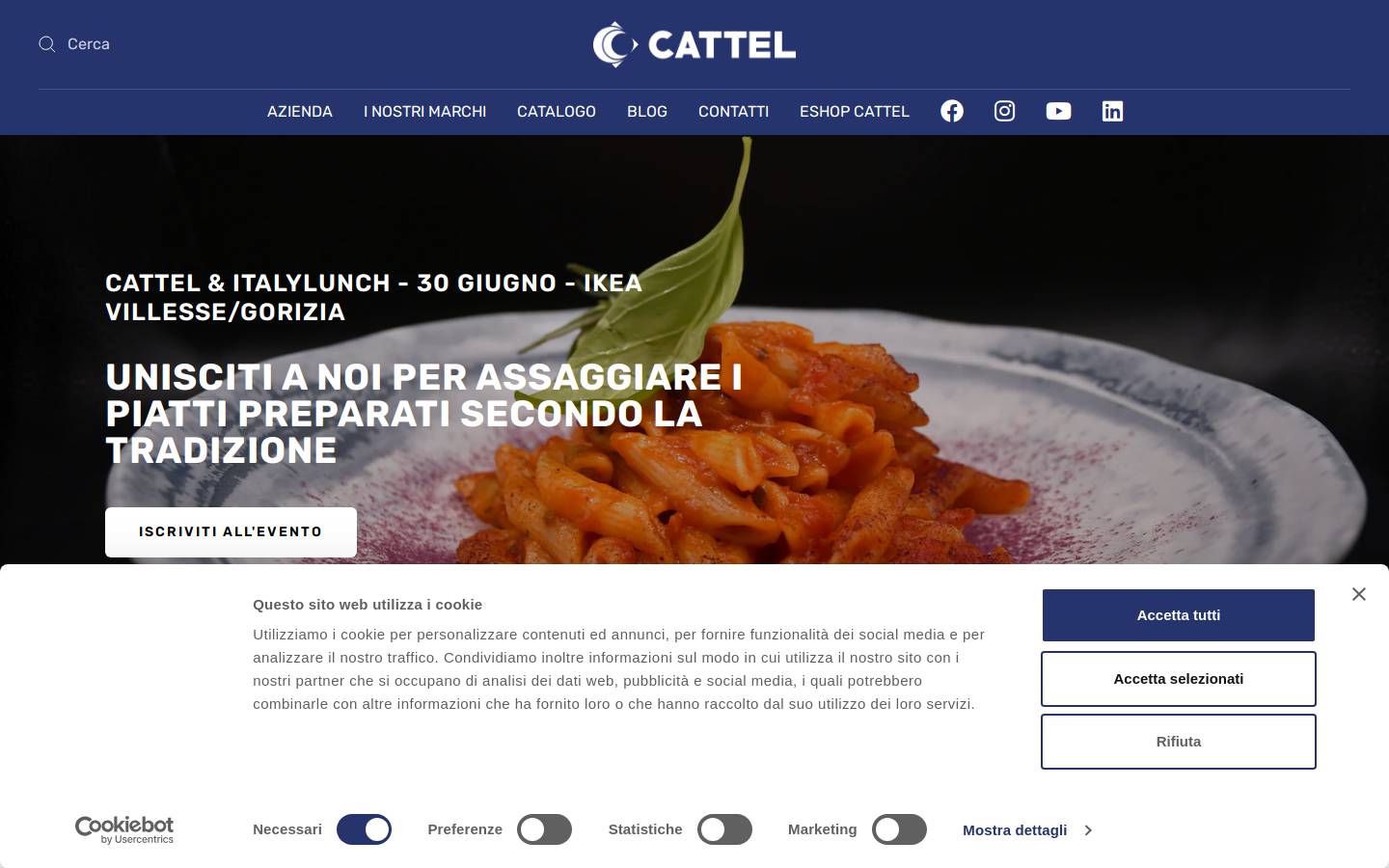 cattel.it homepage screenshot