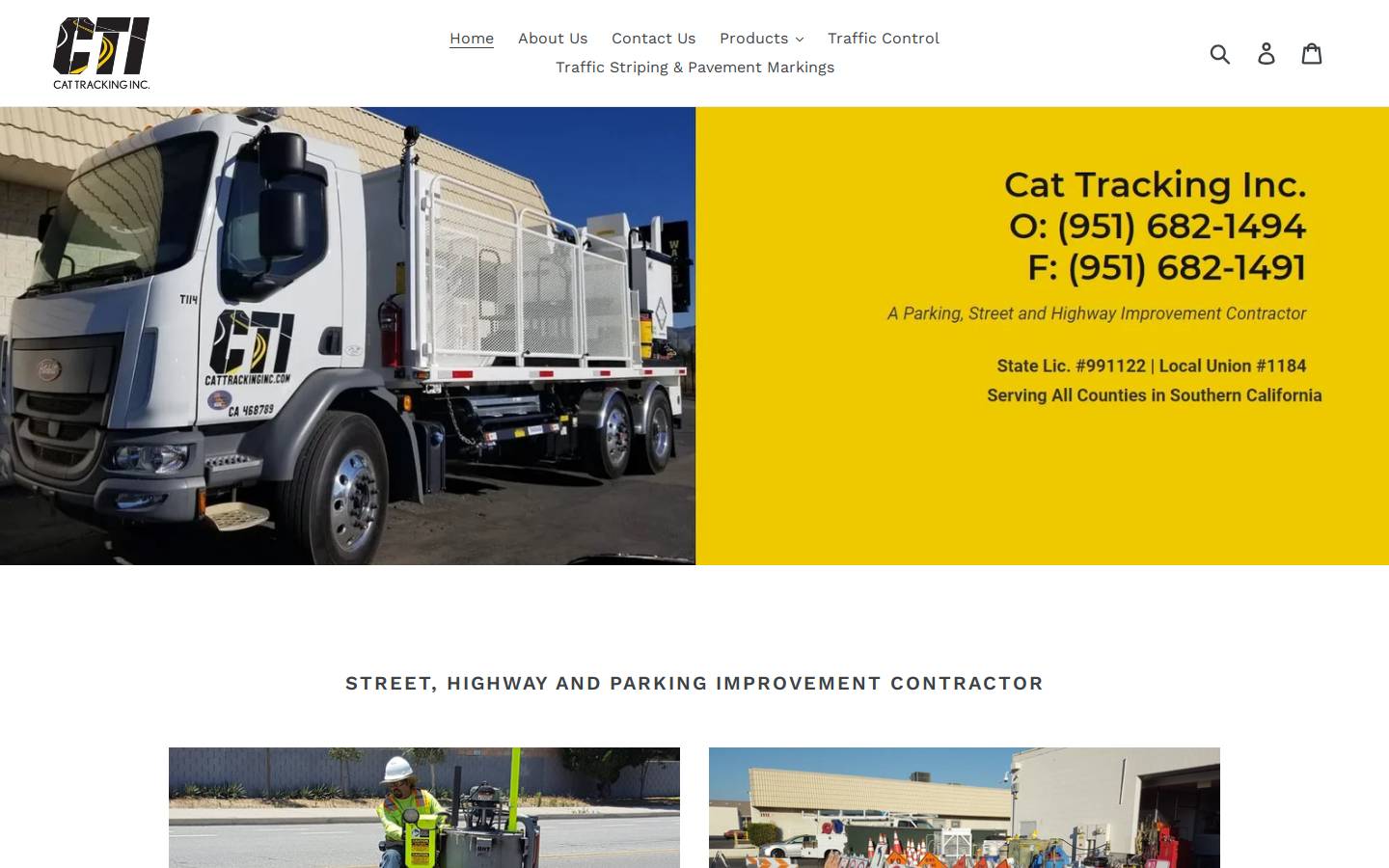 cattrackinginc.com homepage screenshot