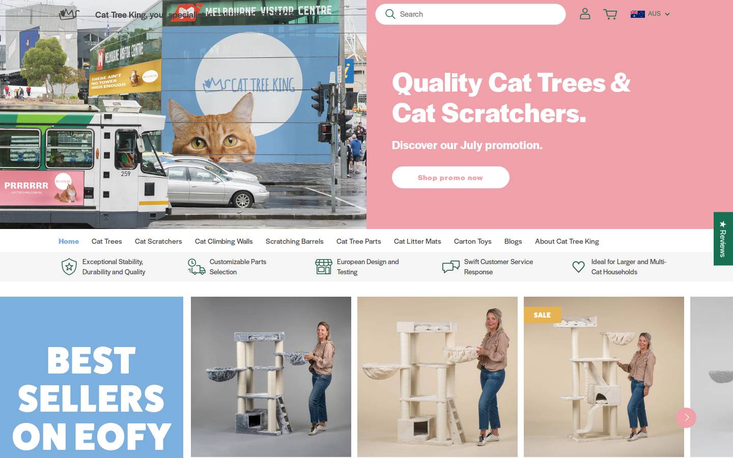 Cattreeking homepage screenshot