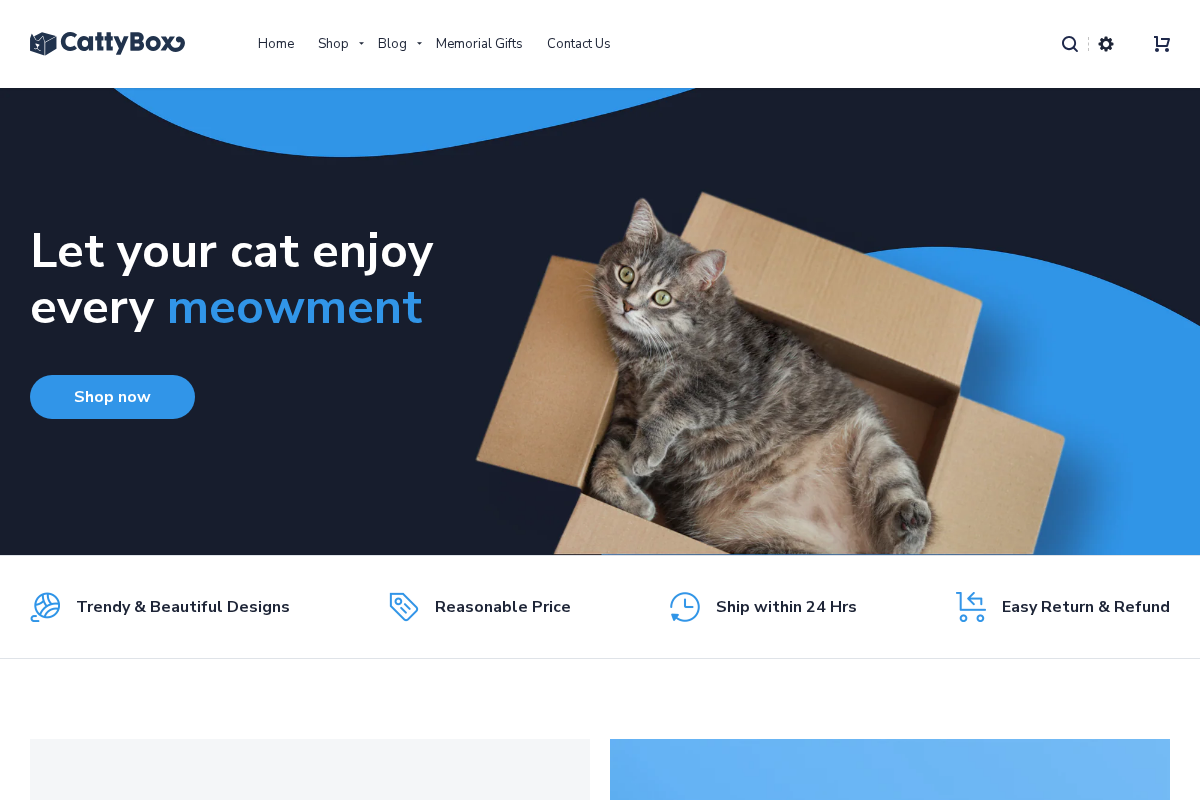 CattyBox homepage screenshot