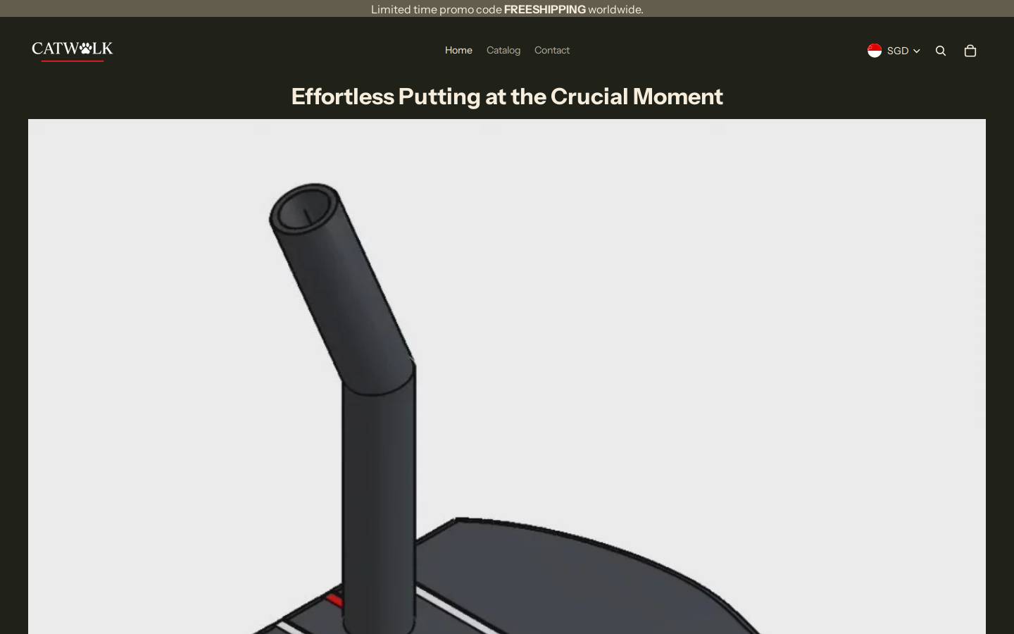 catwalk.golf homepage screenshot