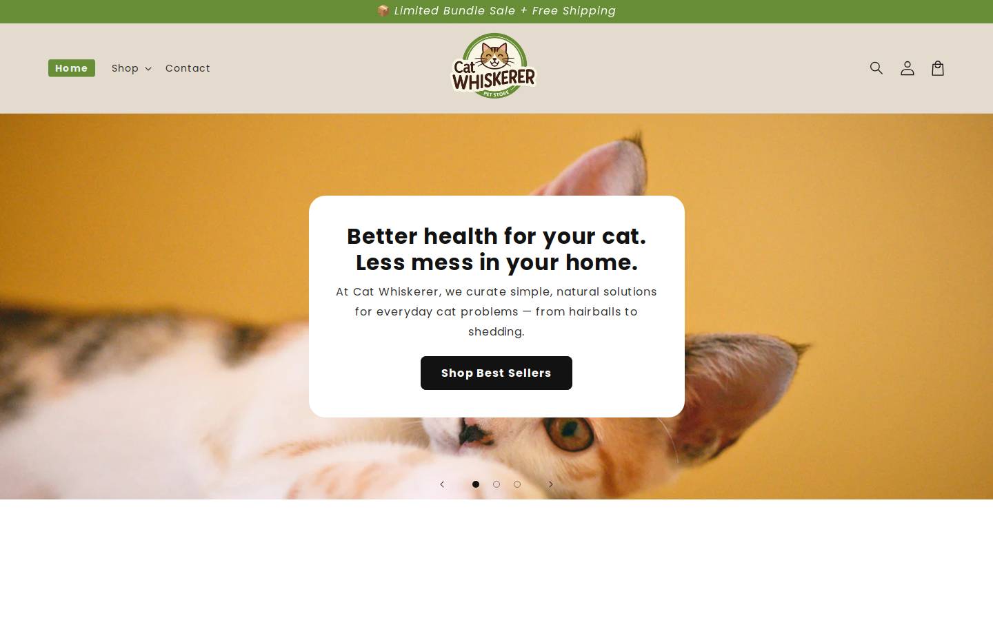 catwhiskerer.com homepage screenshot