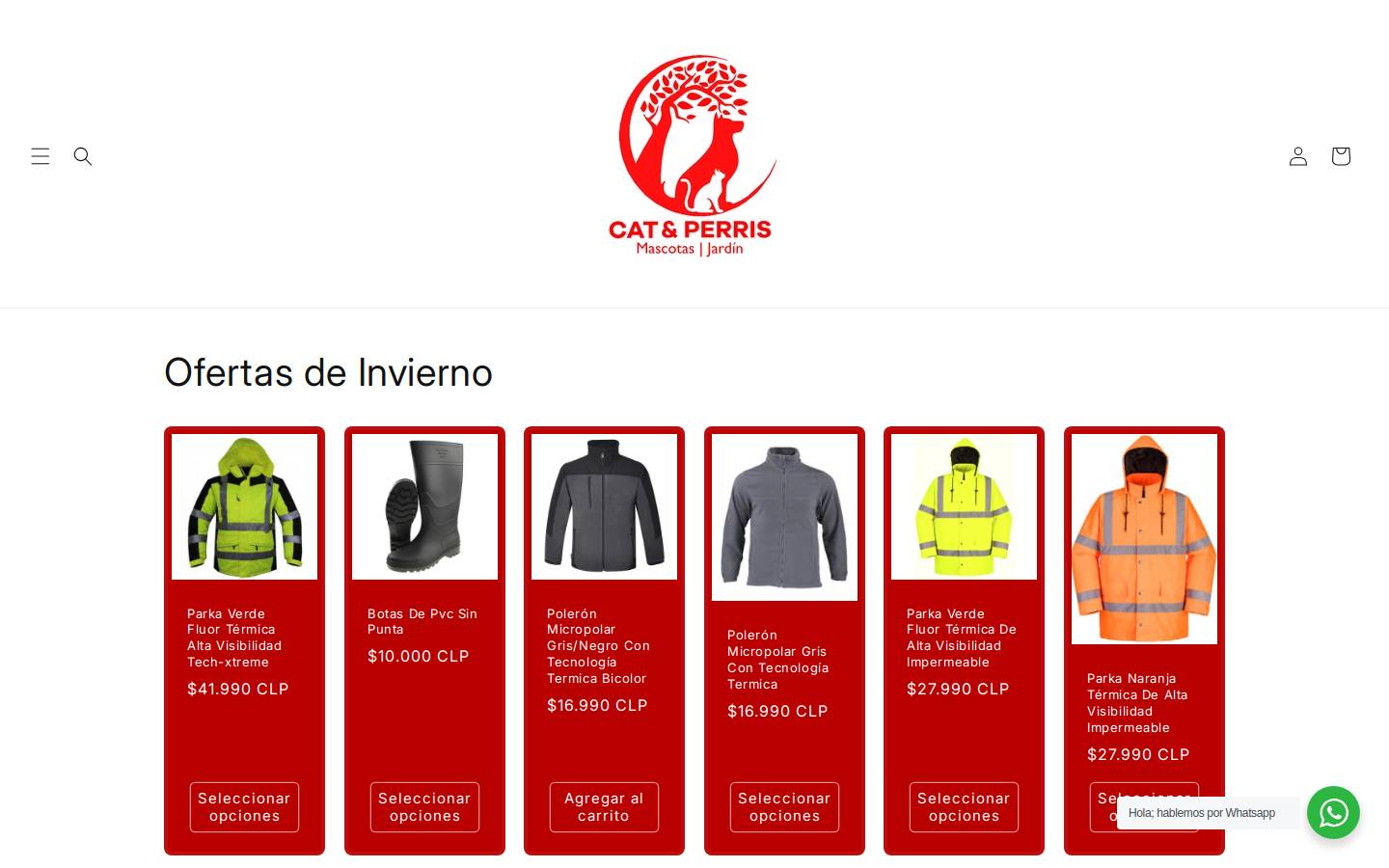 catyperris.cl homepage screenshot
