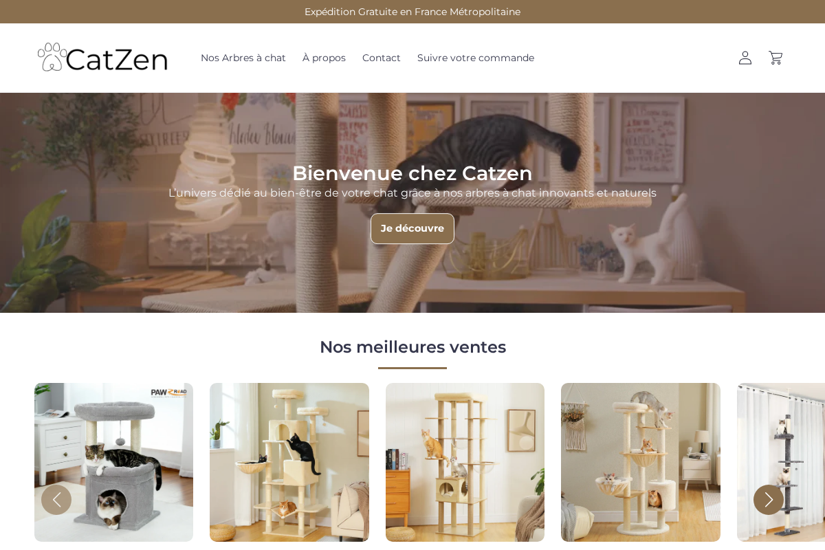 CatZen homepage screenshot