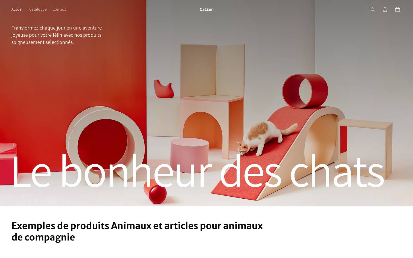 catzen.store homepage screenshot