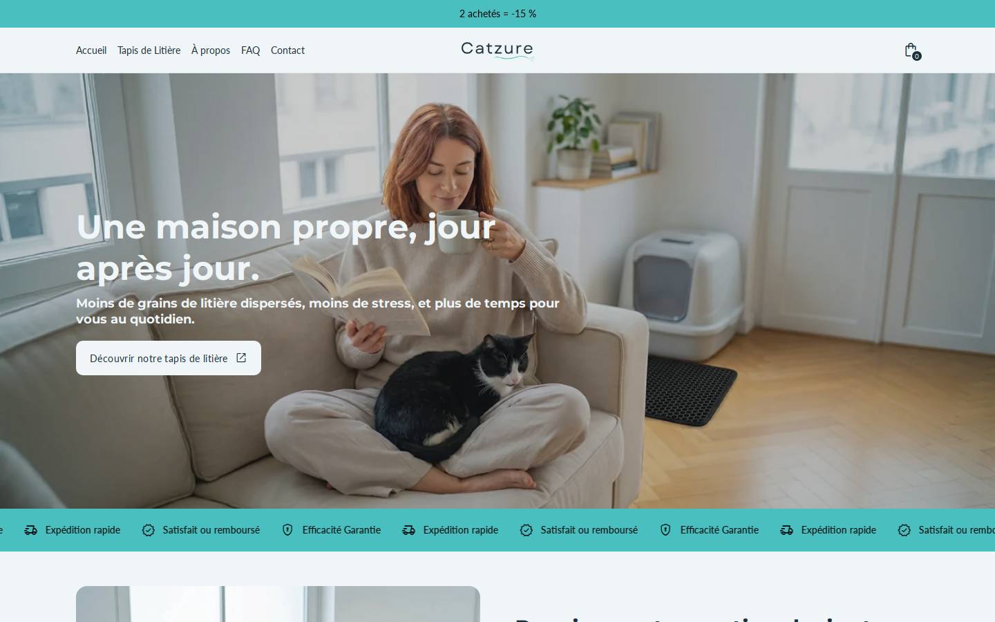 catzure.fr homepage screenshot