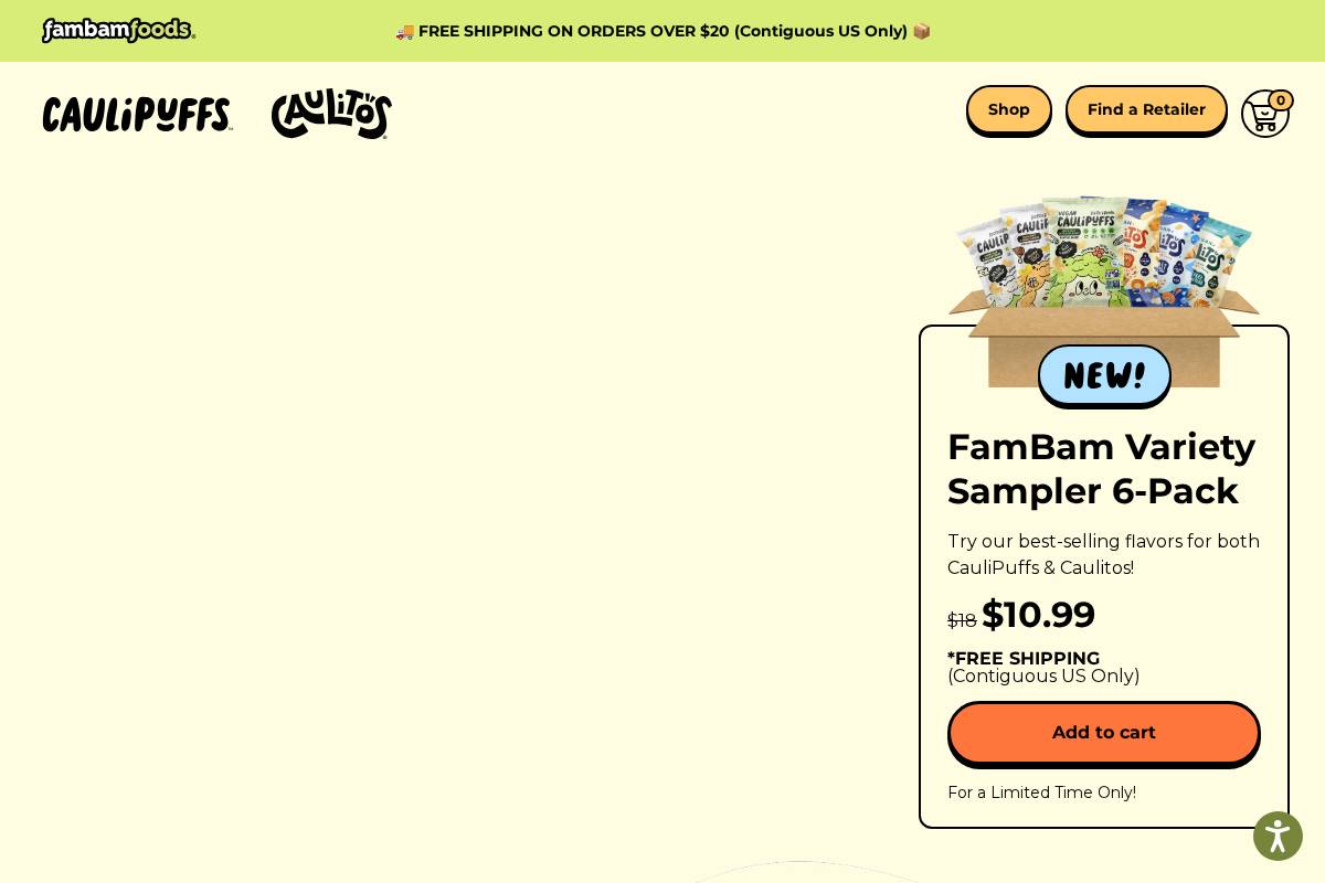 caulipuffs.com homepage screenshot