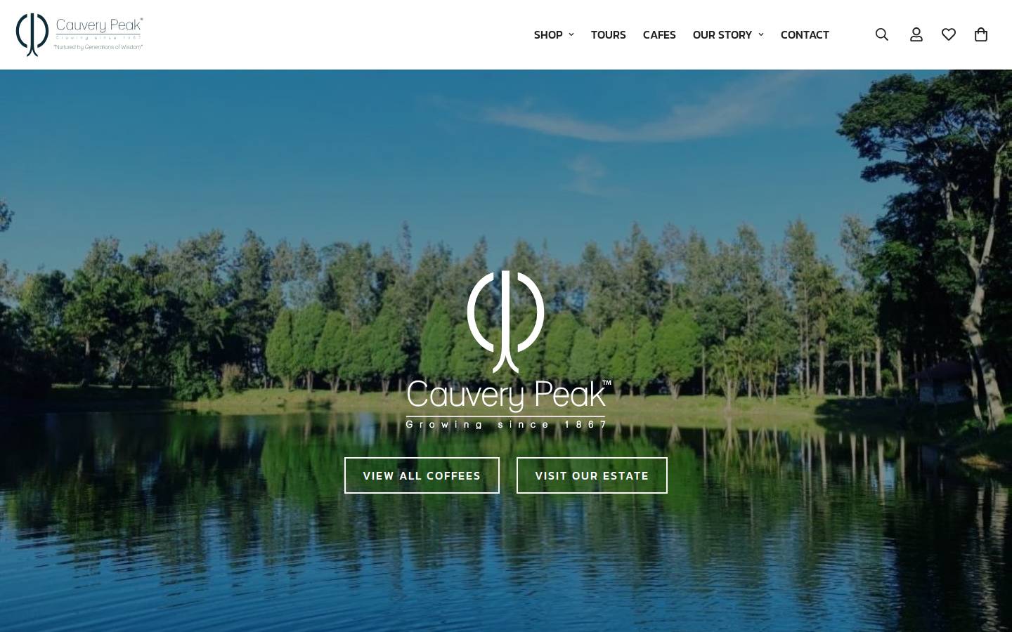 cauverypeakestate.com homepage screenshot