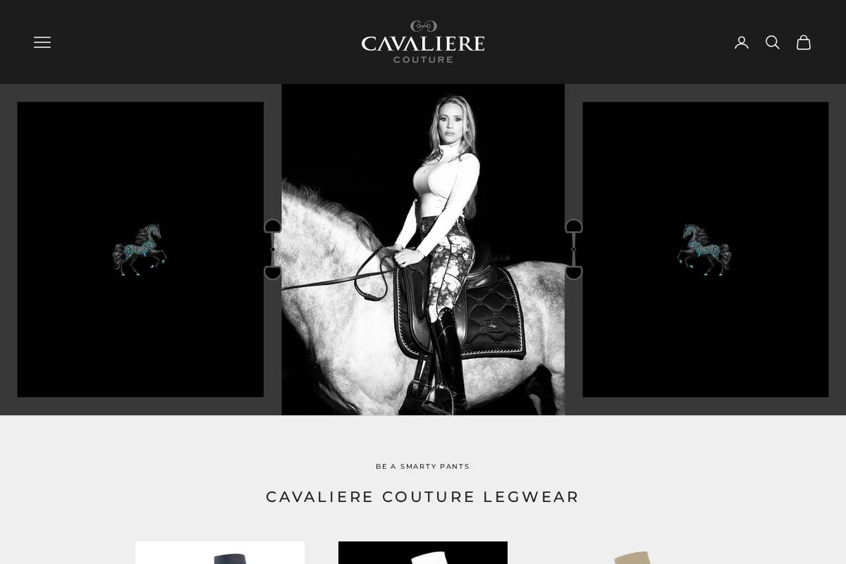 cavalierecouture.com homepage screenshot
