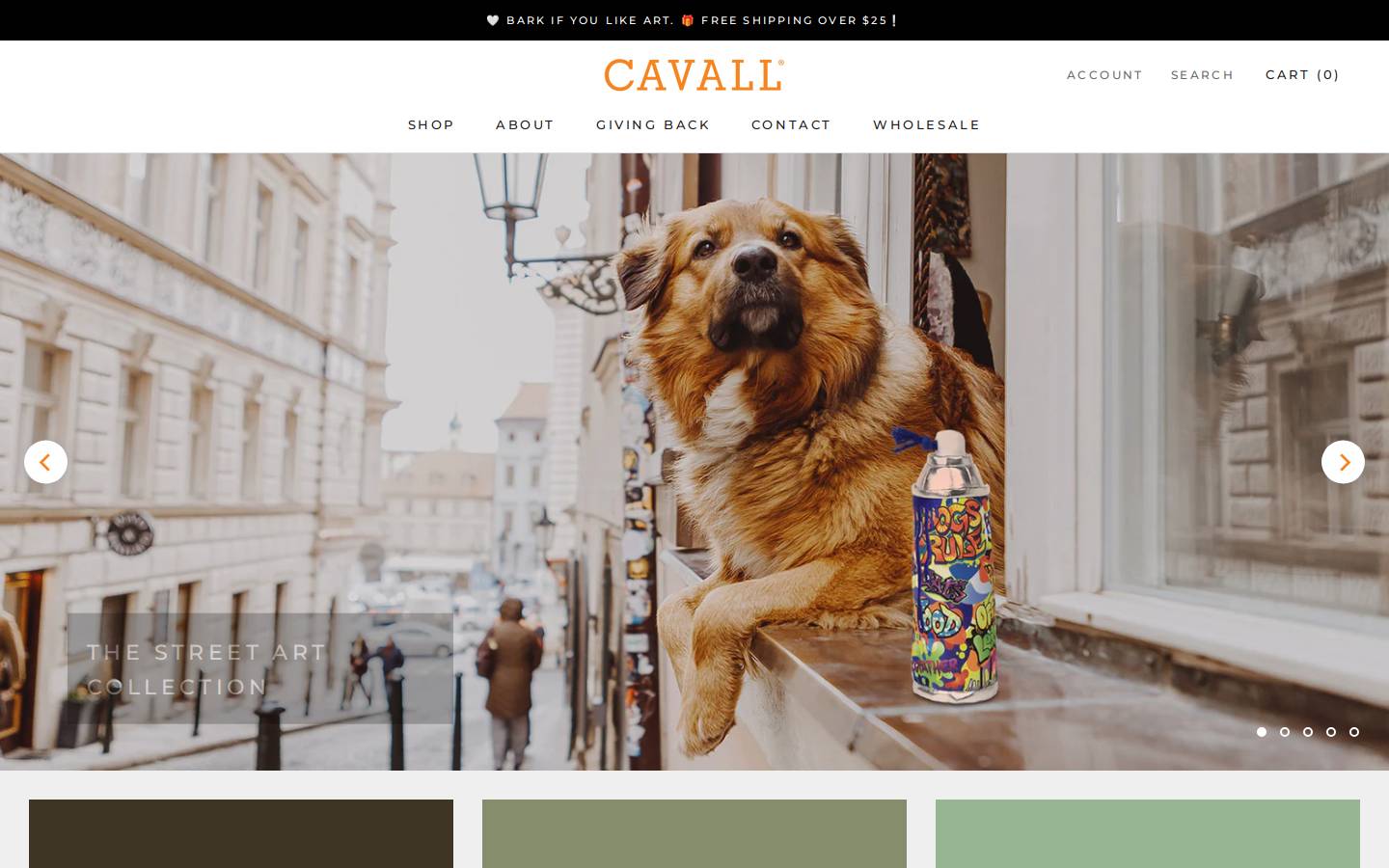 cavalldog.com homepage screenshot