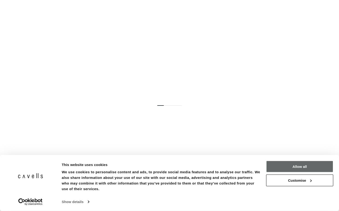 Cavells homepage screenshot