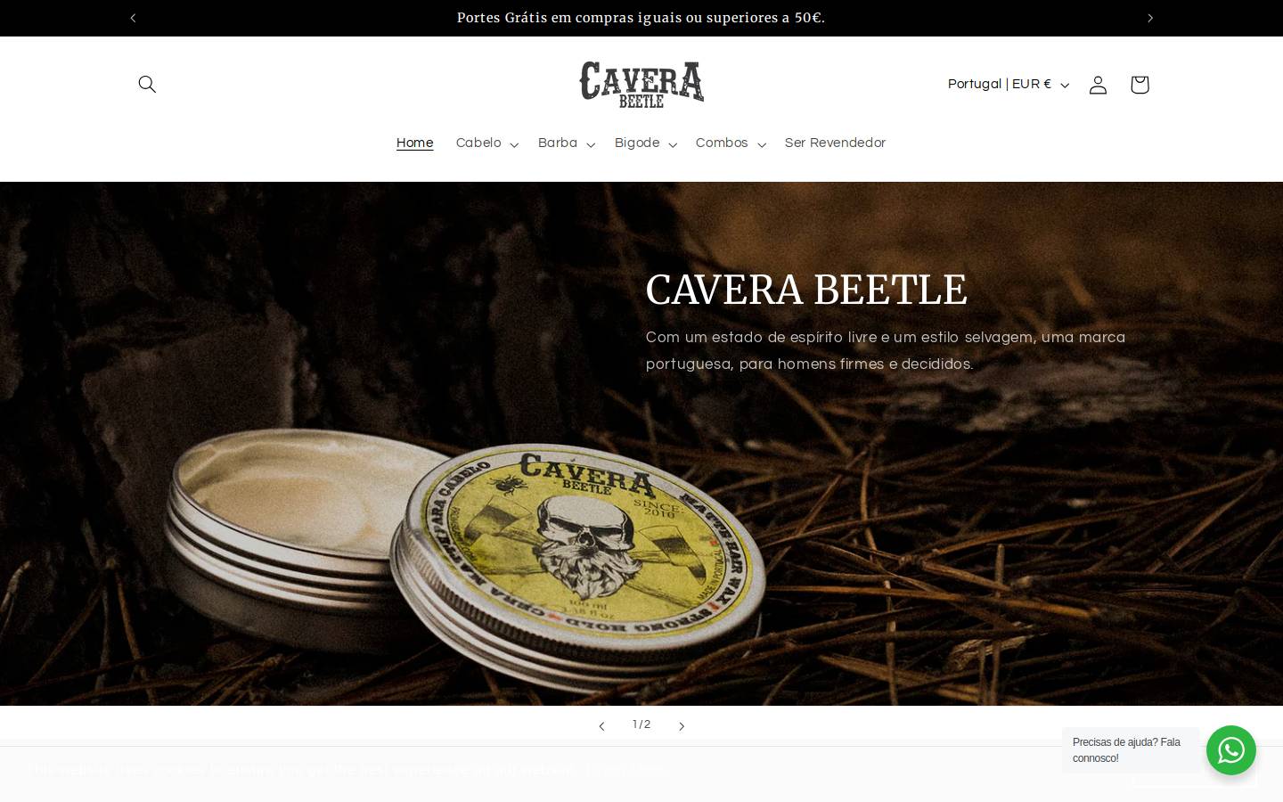 caverabeetle.com homepage screenshot