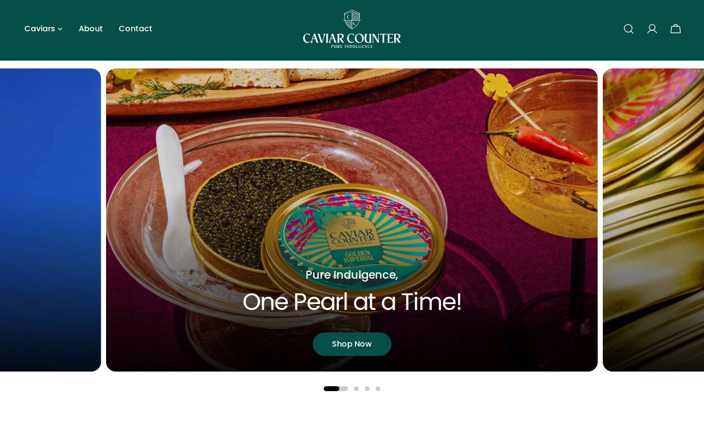 caviarcounter.com homepage screenshot