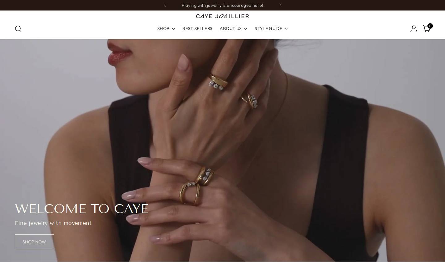 cayejoaillier.com homepage screenshot