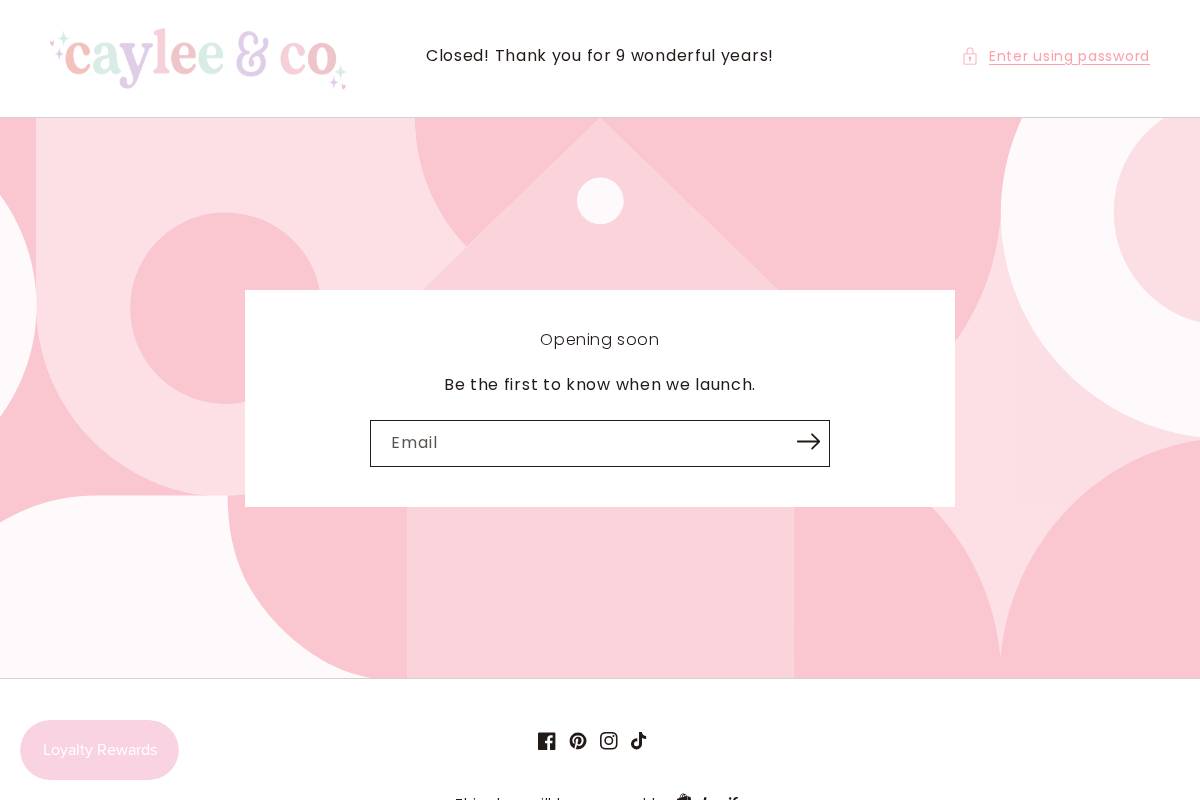 cayleeandco.com homepage screenshot