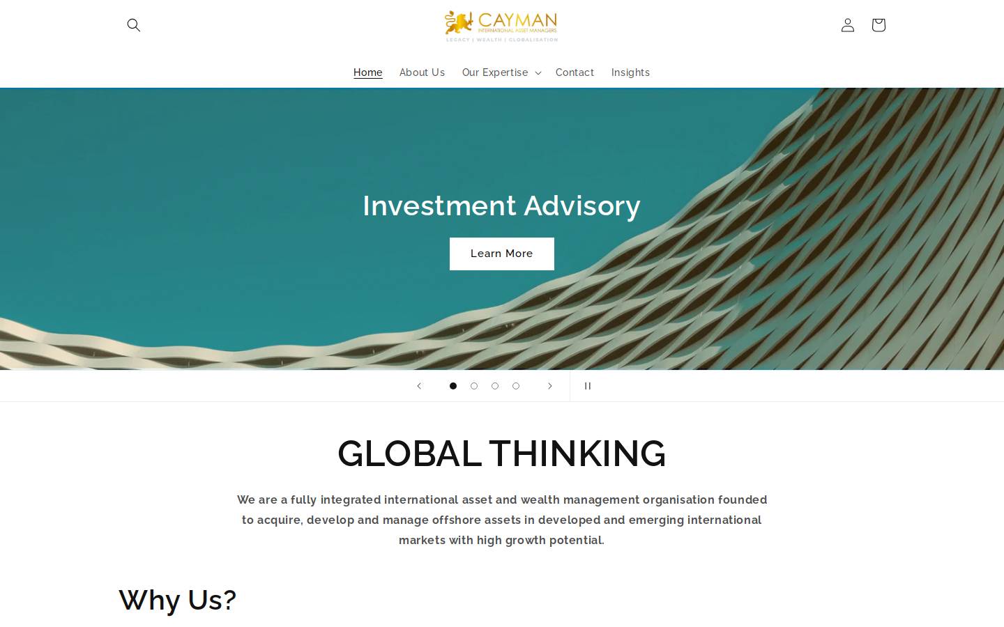 caymanassetmanagers.com homepage screenshot