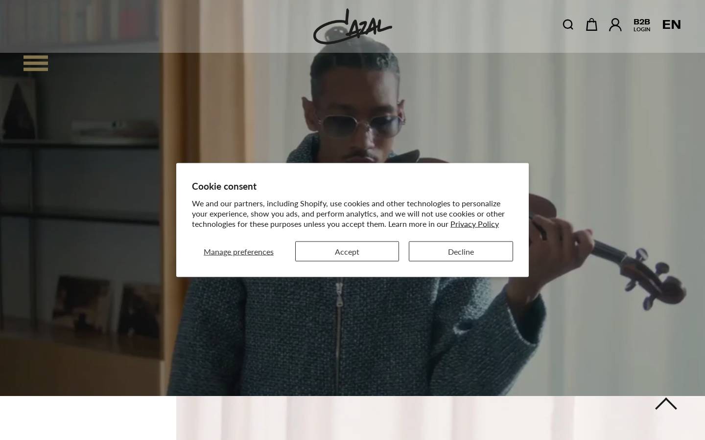 cazal-eyewear.fr homepage screenshot