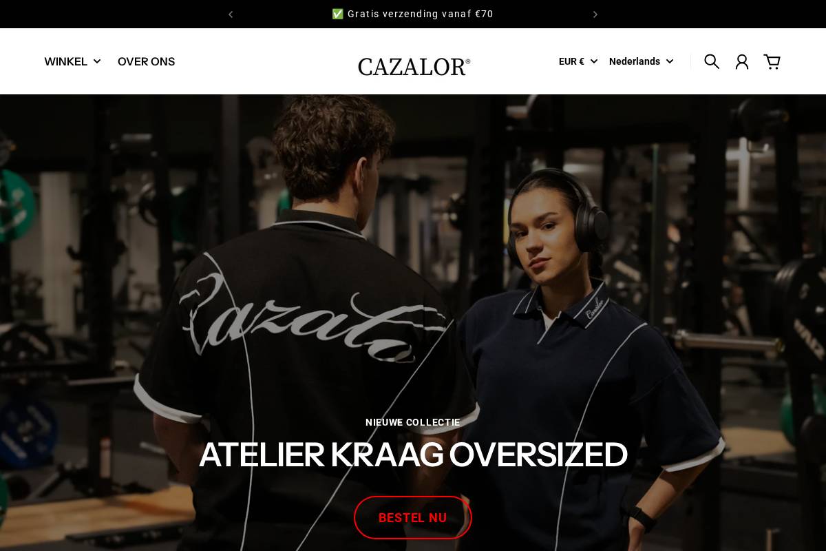Cazalor homepage screenshot