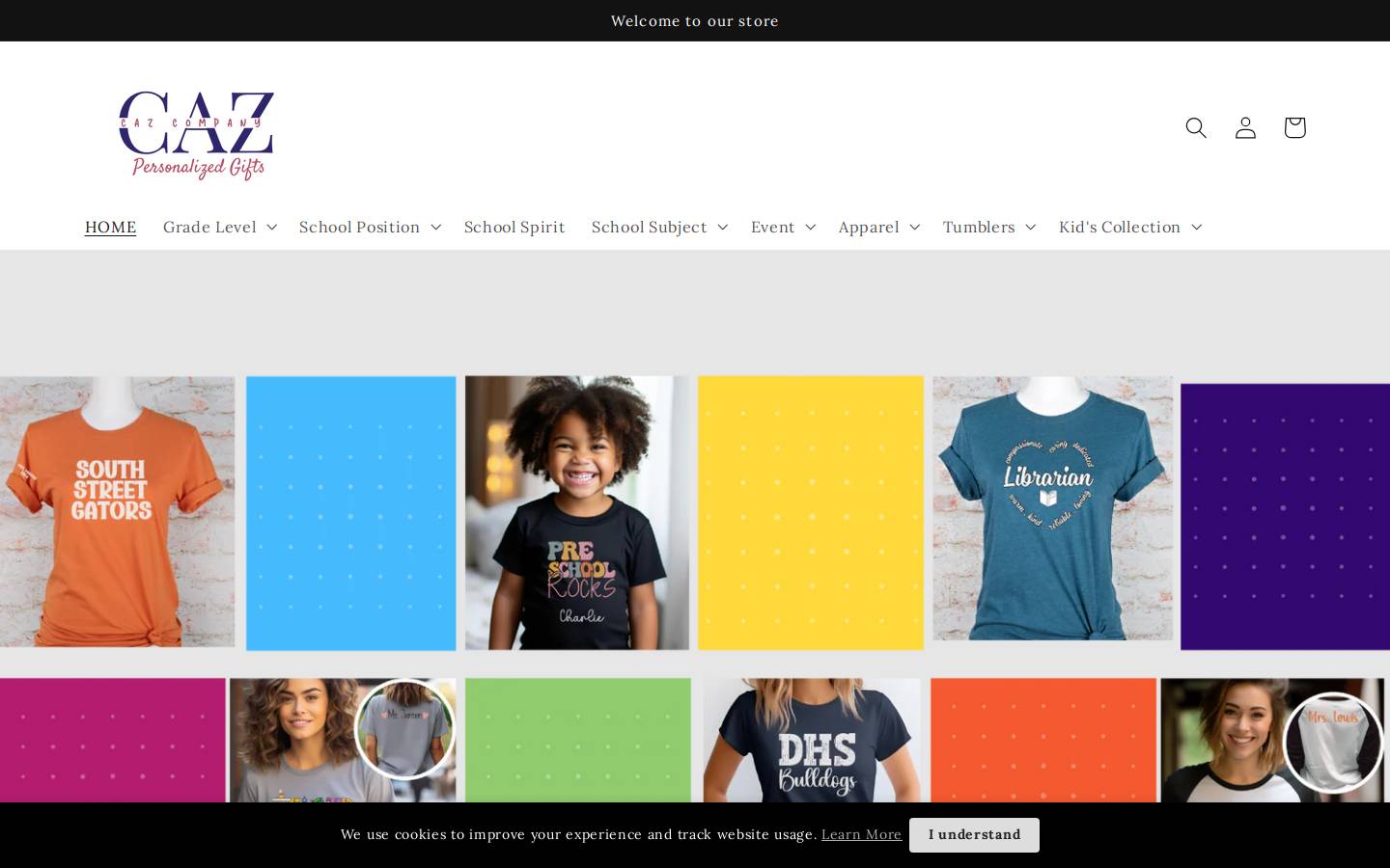 cazcompany.com homepage screenshot