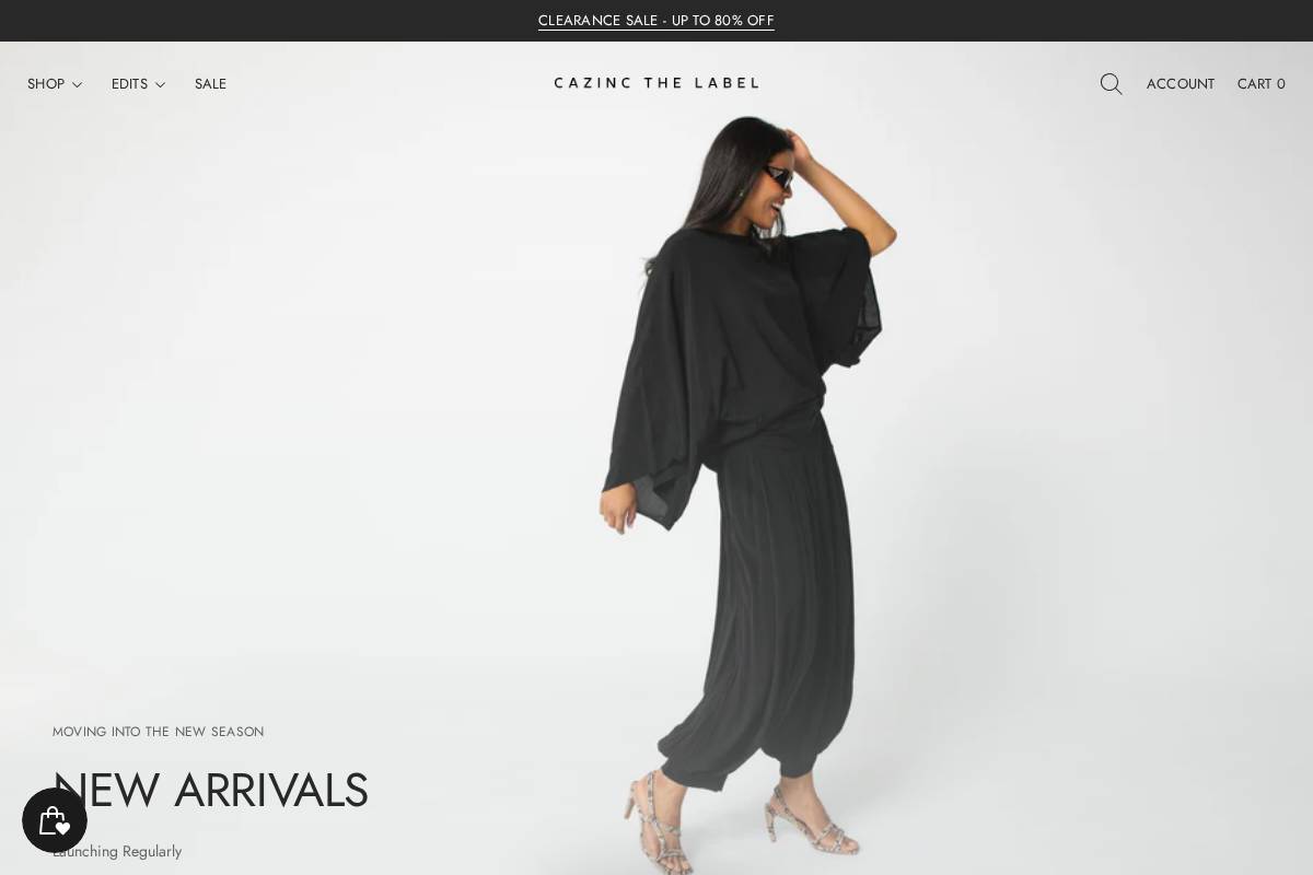 cazincthelabel.com.au homepage screenshot