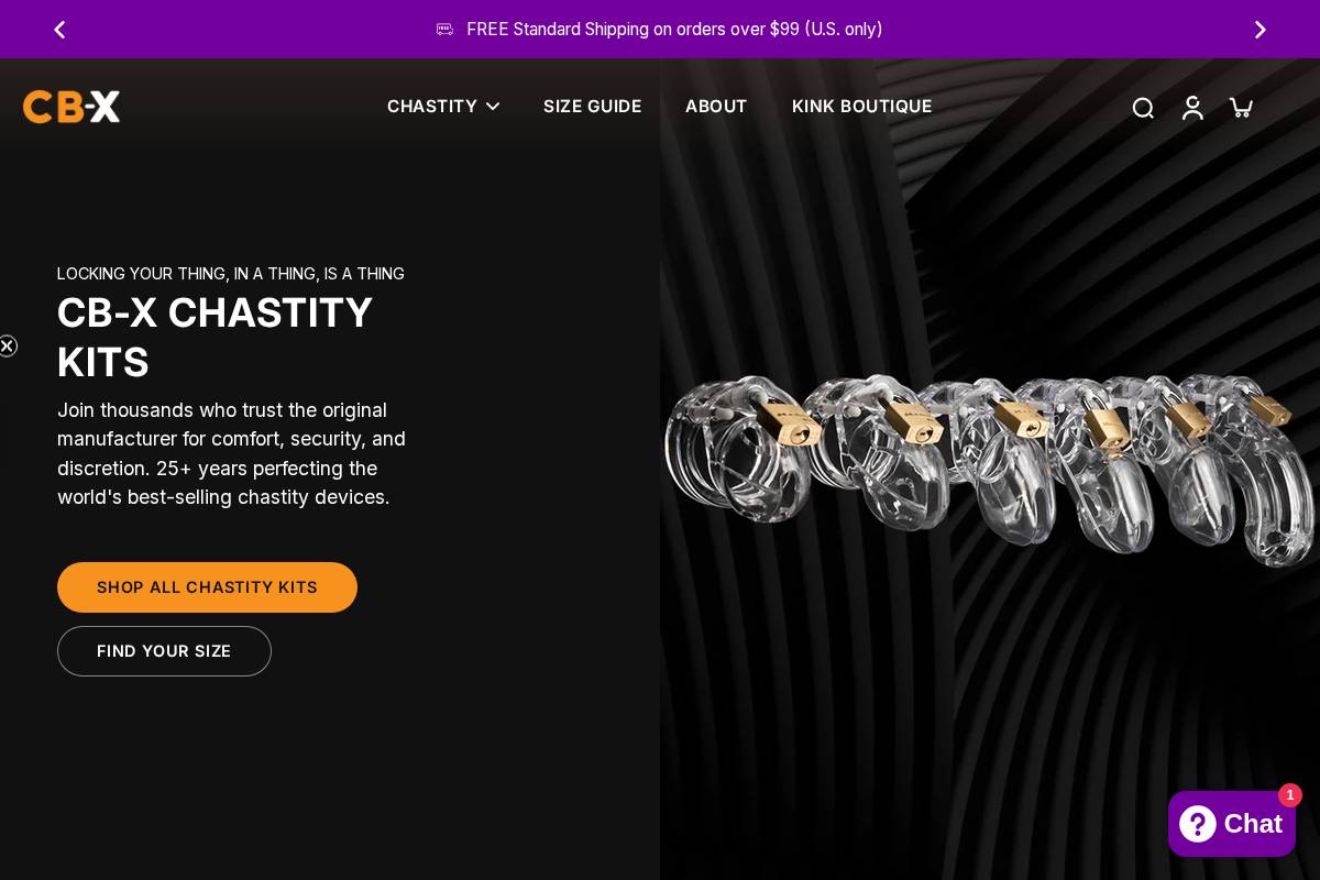 CB-X homepage screenshot