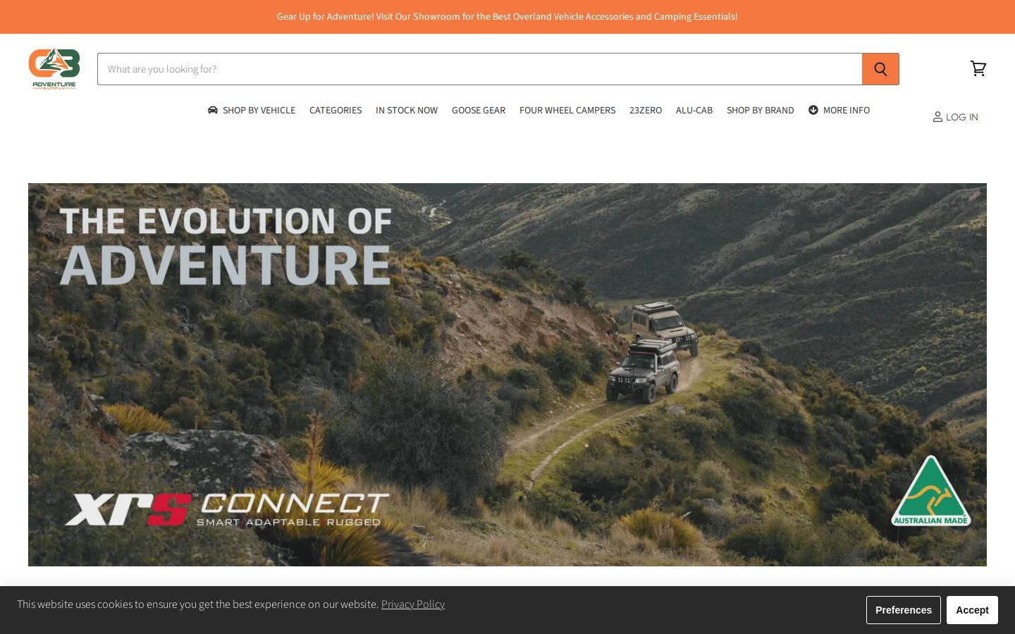 cbadventuresupply.com homepage screenshot