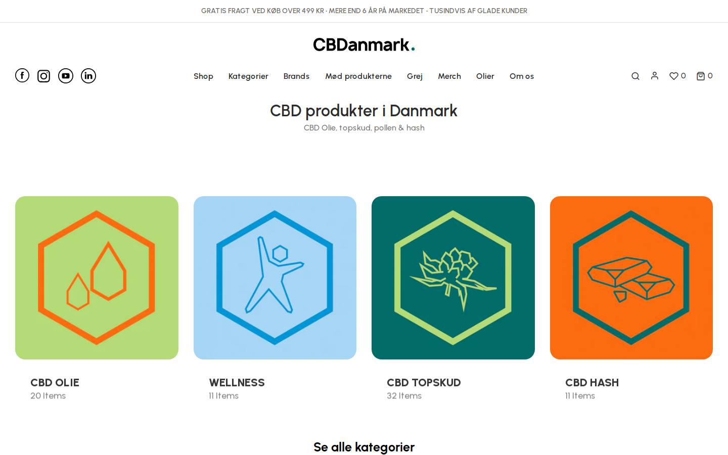 CBDanmark homepage screenshot