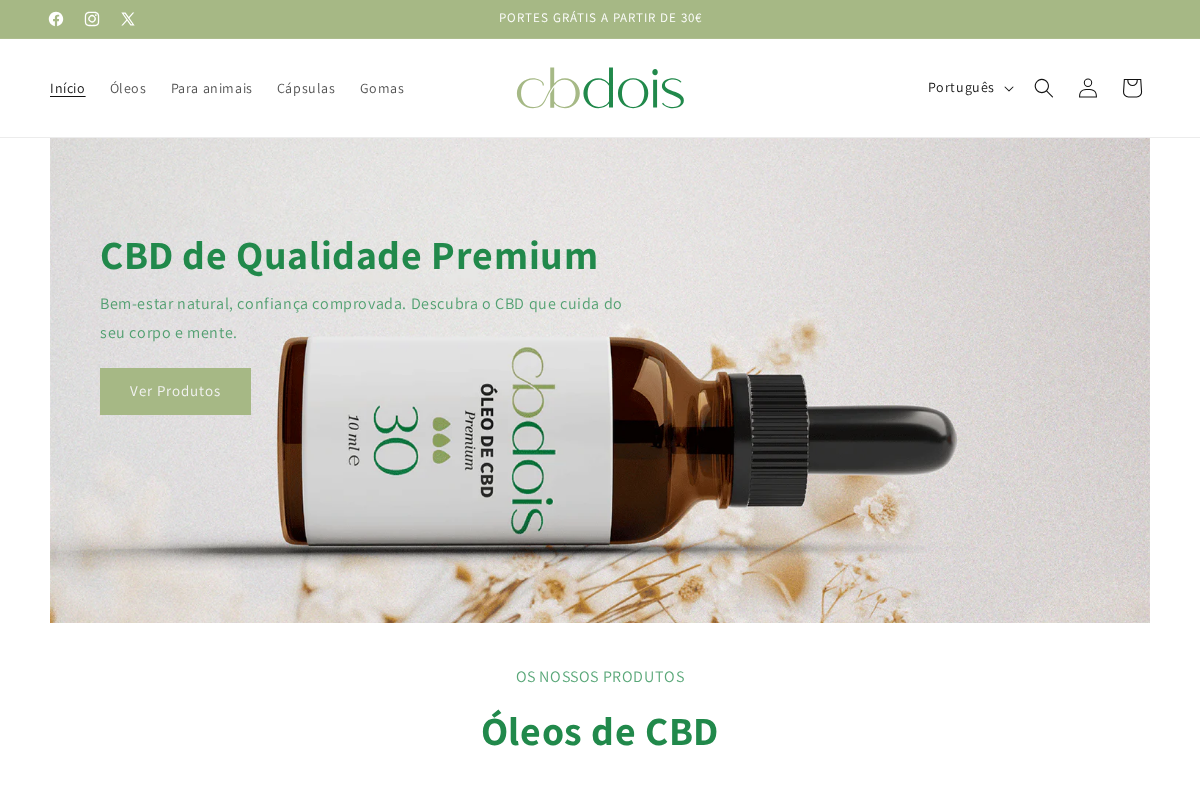 Cbdois homepage screenshot
