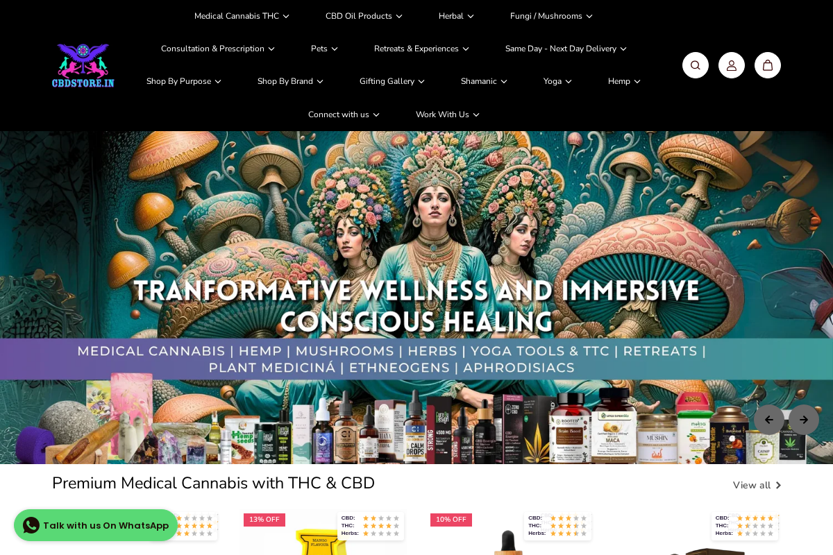 Cbdstore homepage screenshot