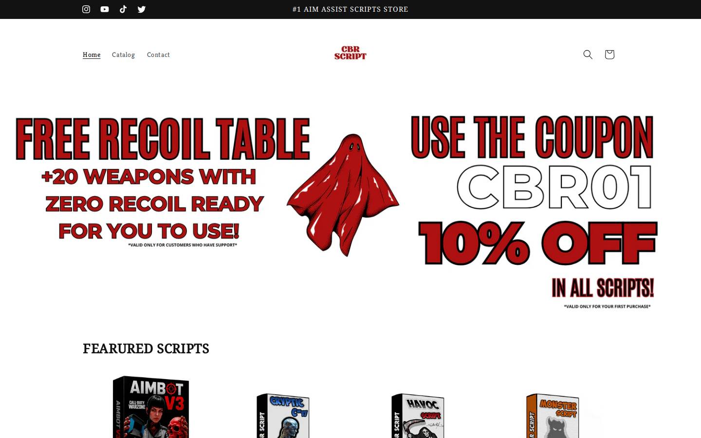 cbrscript.com homepage screenshot