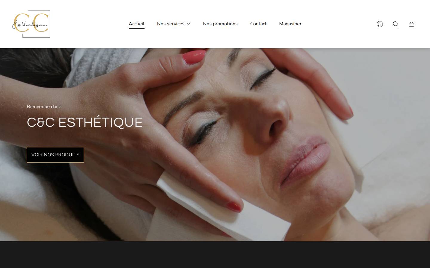 ccesthetique.com homepage screenshot