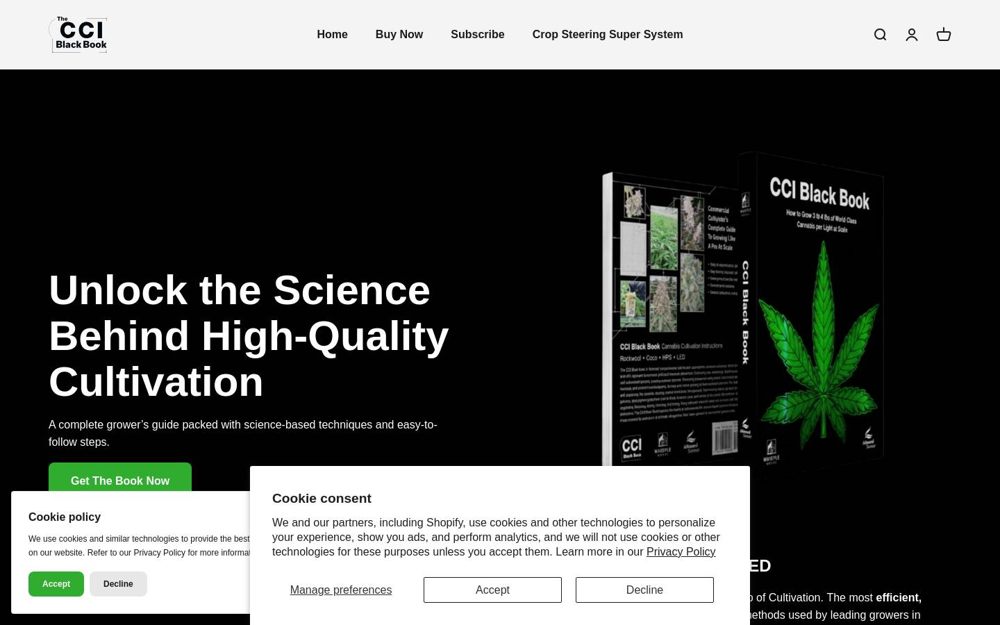 ccibook.com homepage screenshot