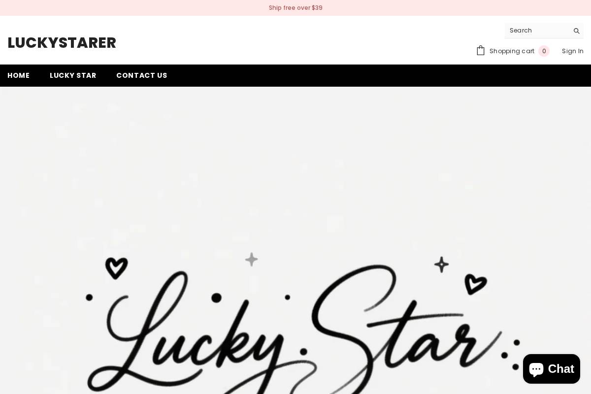 Ccluckystar homepage screenshot