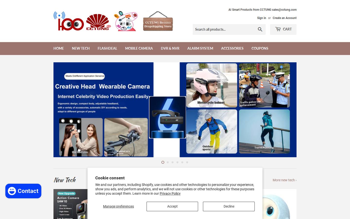 cctung.com homepage screenshot
