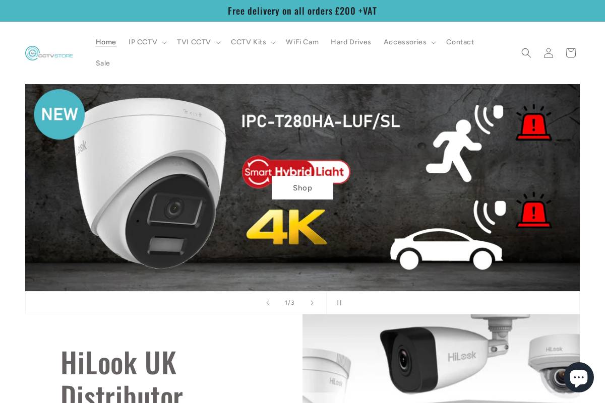 cctv-store.co.uk homepage screenshot