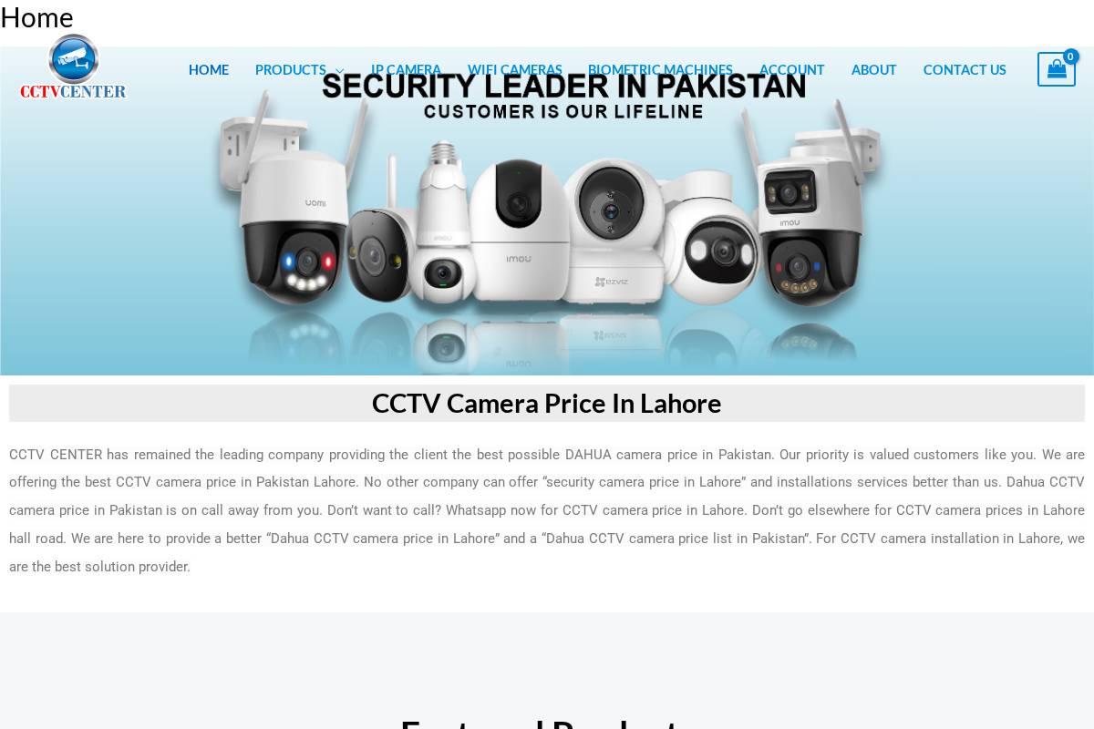 cctvcenters.com homepage screenshot