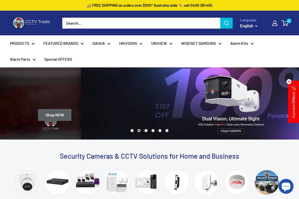 Cctvimporters homepage screenshot