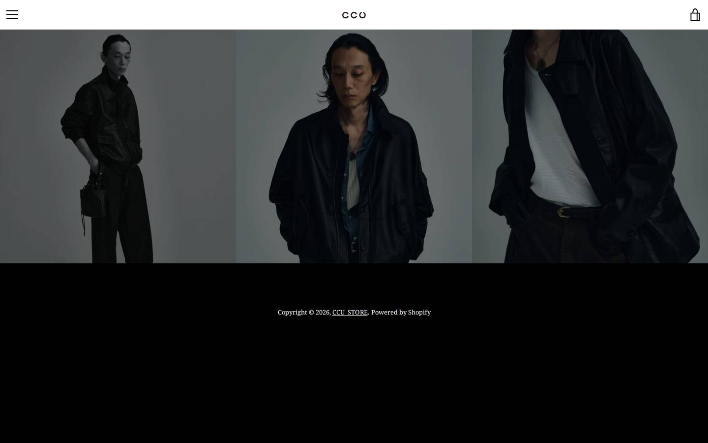 ccu-leather.com homepage screenshot