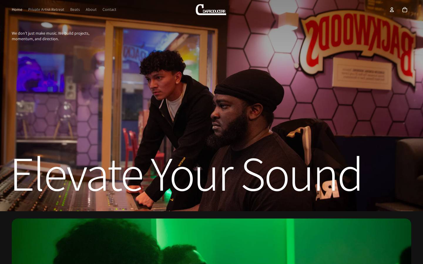 cdaproducerr.com homepage screenshot