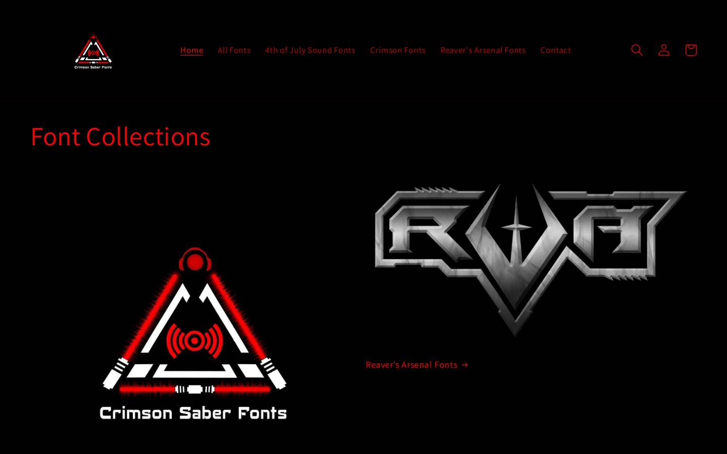 cdfonts.com homepage screenshot