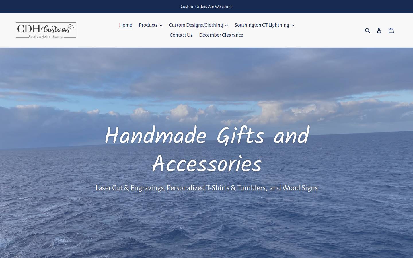 cdhcustoms.com homepage screenshot