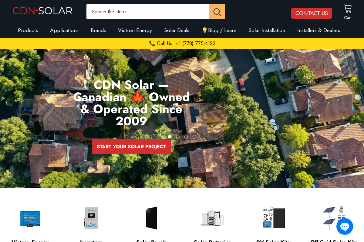 CDN Solar homepage screenshot