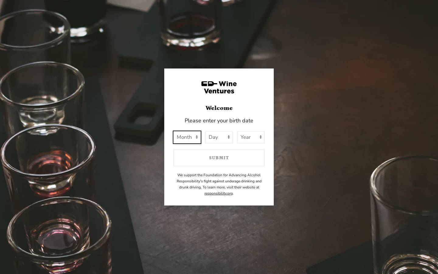 cdwineventures.com homepage screenshot