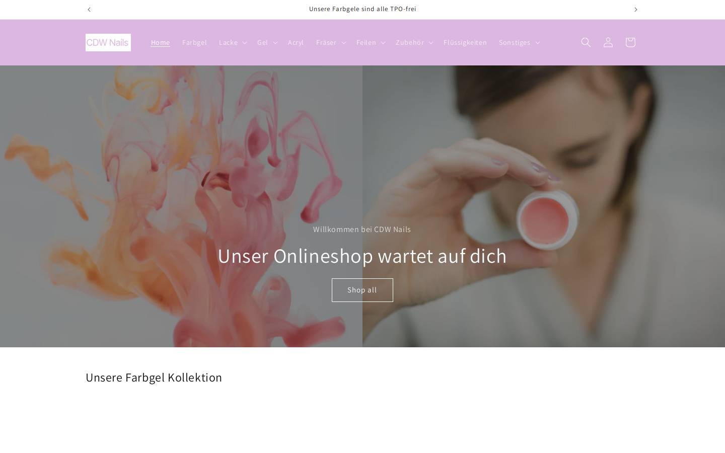 cdwnails.de homepage screenshot