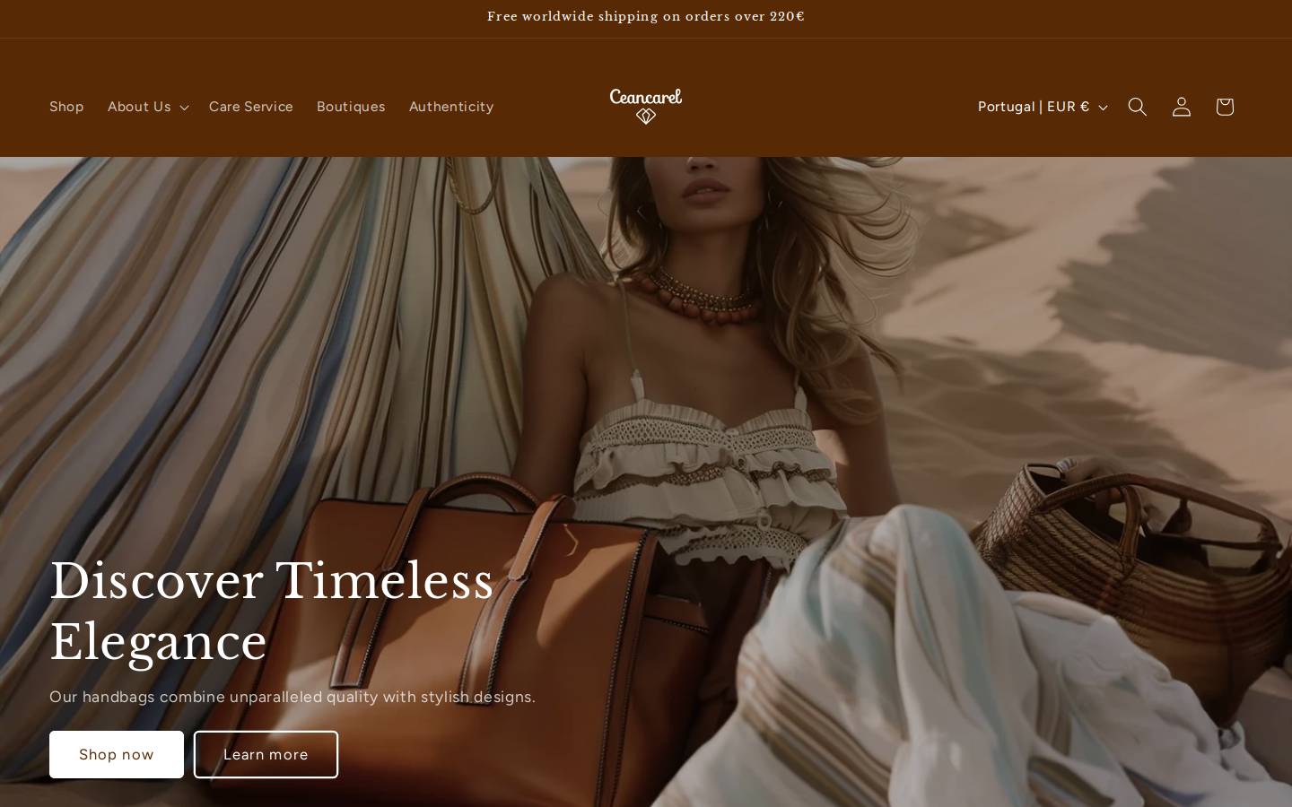 ceancarel.com homepage screenshot