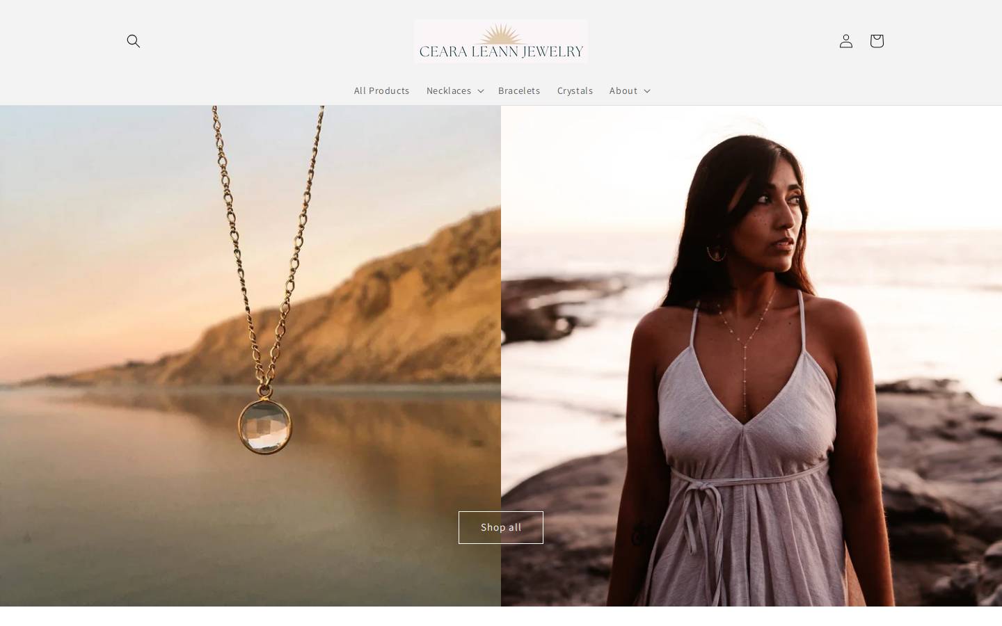 cearaleannjewelry.com homepage screenshot