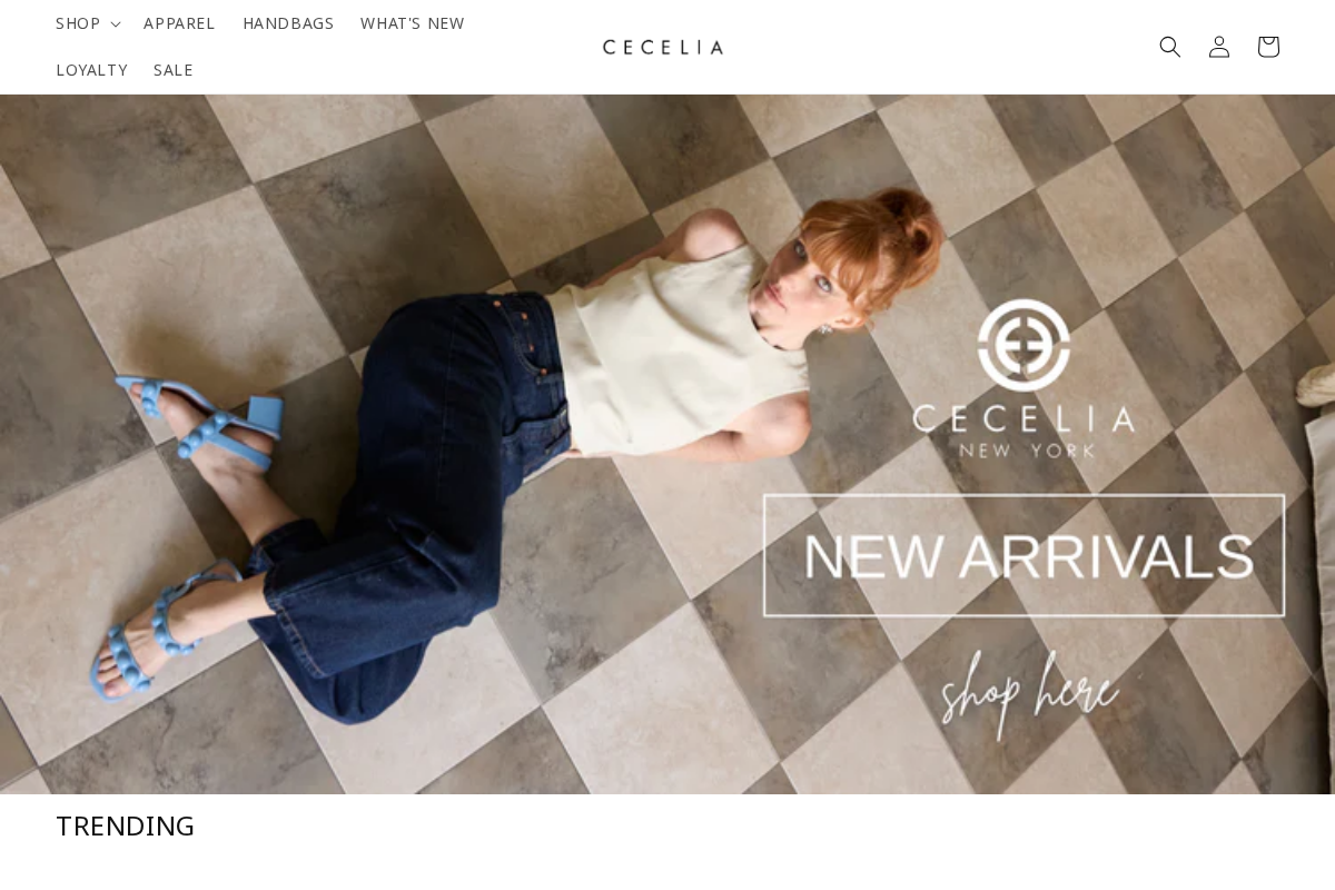 Cecelia New York homepage screenshot