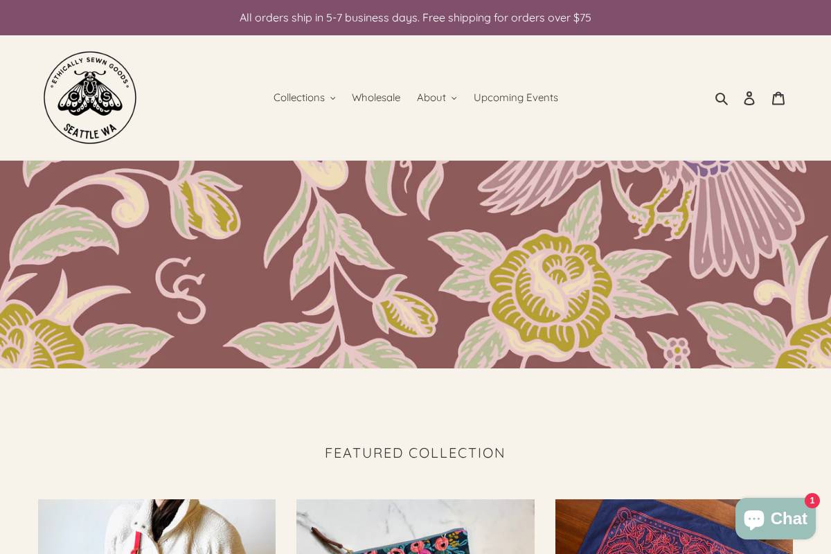 Cecelia Stitch homepage screenshot